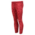 Mineral Red - Front - Regatta Childrens-Kids Barlia Zebra Print Winter Leggings