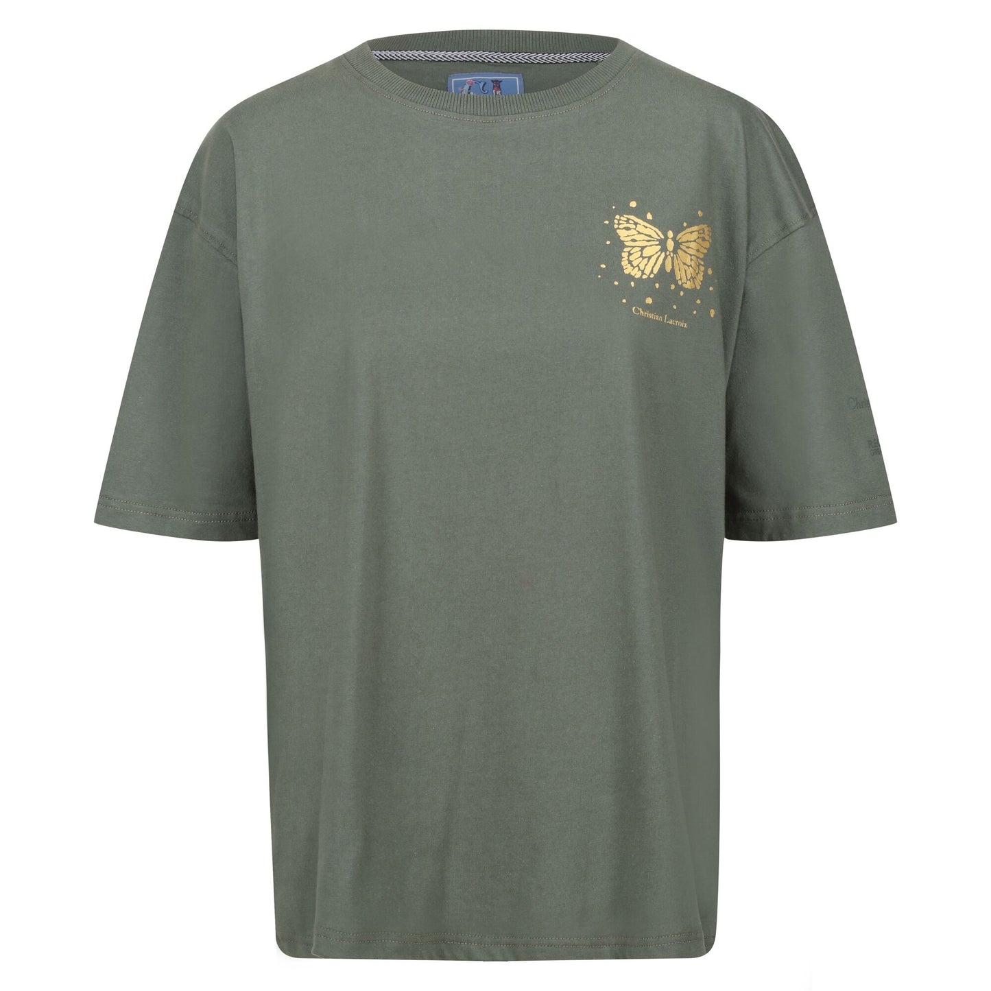 Dark Khaki - Front - Regatta Womens-Ladies Christian Lacroix Bellegarde Butterfly Back Print T-Shirt