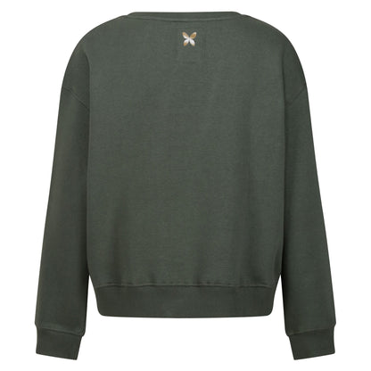 Dark Khaki - Back - Regatta Womens-Ladies Christian Lacroix Beauvision Butterfly Sweatshirt