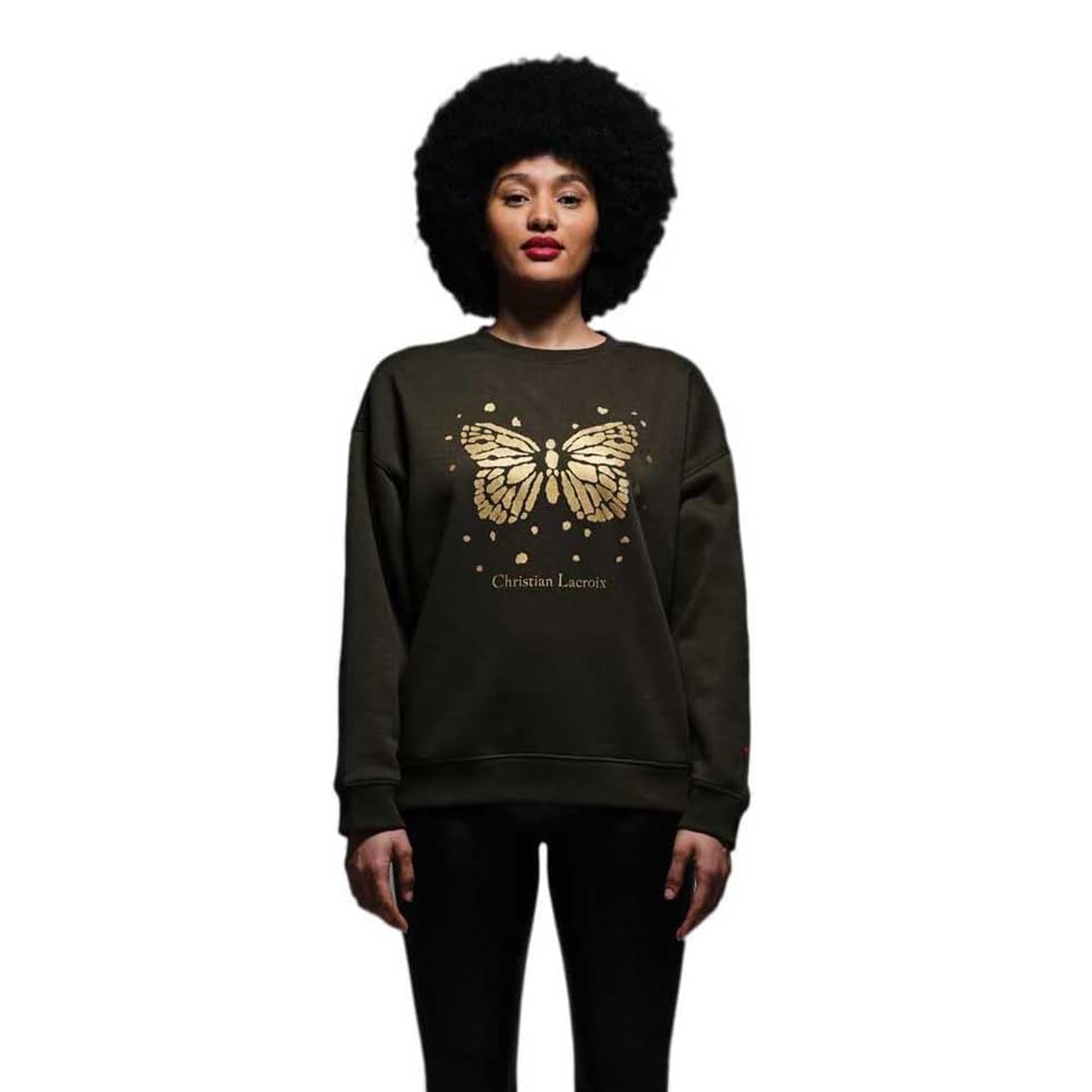 Dark Khaki - Lifestyle - Regatta Womens-Ladies Christian Lacroix Beauvision Butterfly Sweatshirt