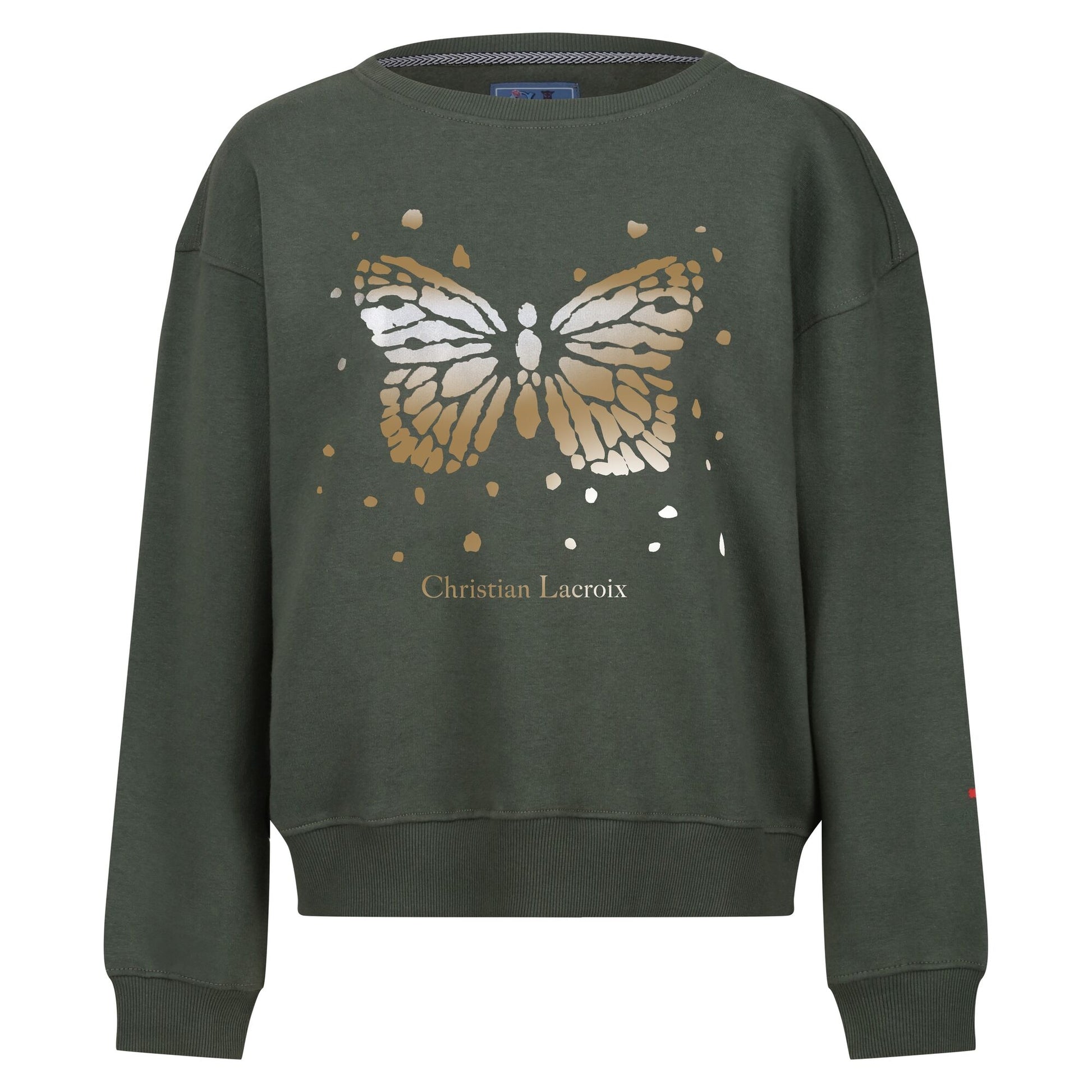Dark Khaki - Front - Regatta Womens-Ladies Christian Lacroix Beauvision Butterfly Sweatshirt