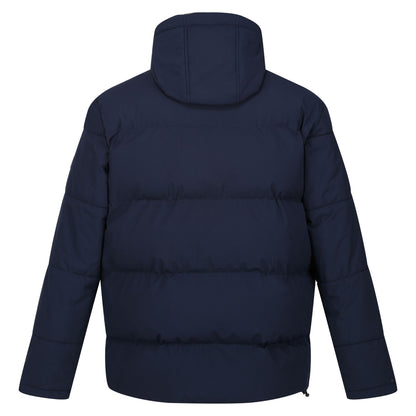 Navy - Back - Regatta Mens Falkner Padded Jacket
