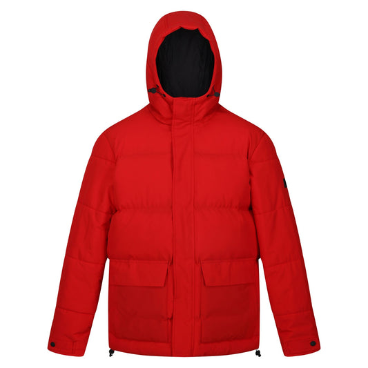 Danger Red - Front - Regatta Mens Falkner Padded Jacket