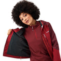 Rumba Red-Burgundy - Side - Regatta Womens-Ladies Highton IV Stretch Raincoat