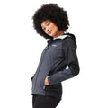 Seal Grey-Black - Side - Regatta Womens-Ladies Highton IV Stretch Raincoat