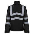 Black - Back - Regatta Professional Mens Softshell High-Vis Jacket