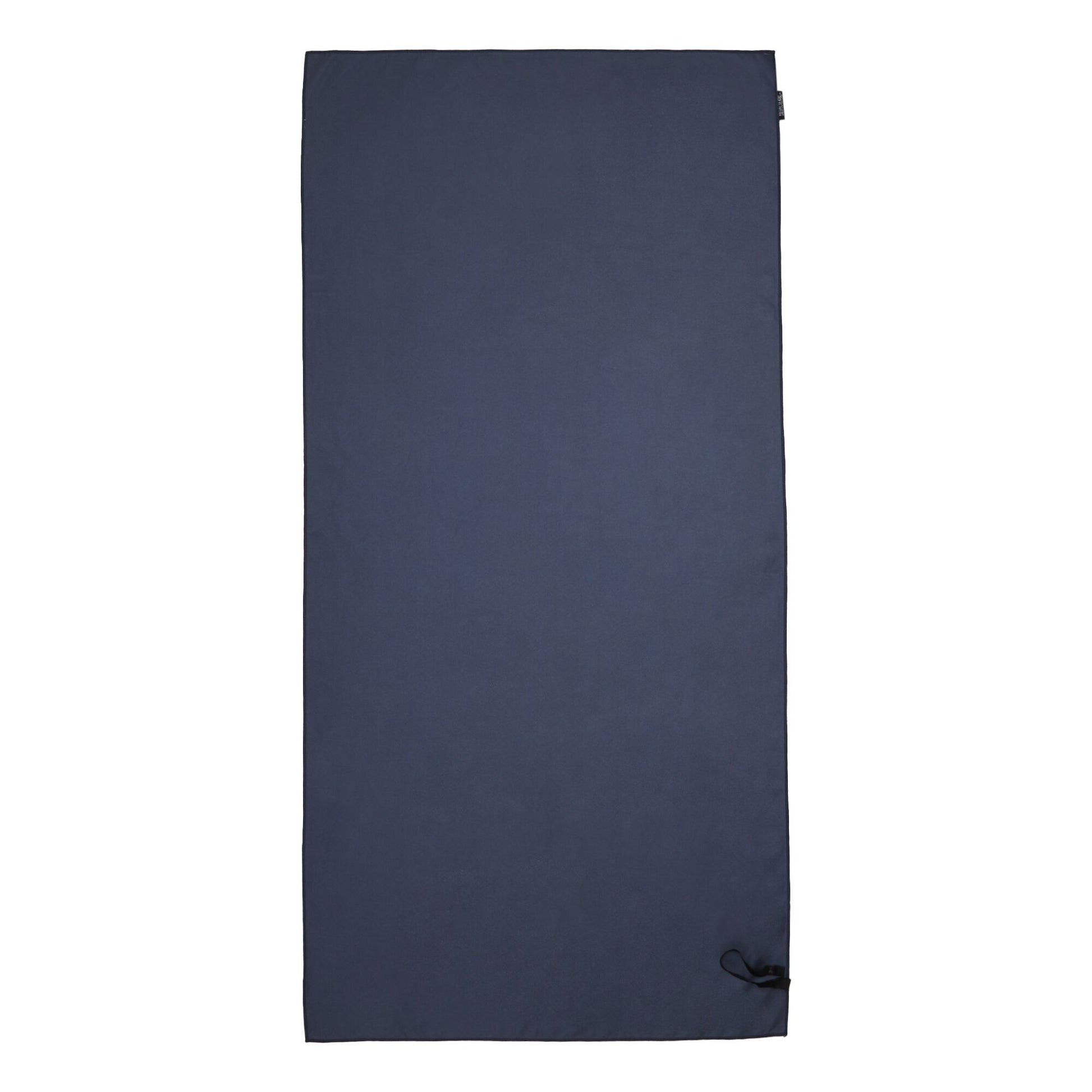 Navy-White - Back - Regatta Striped Microfibre Beach Towel