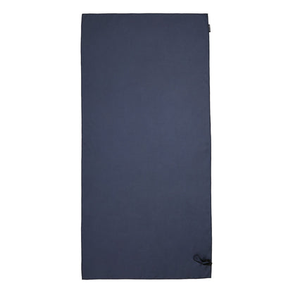 Navy-White - Back - Regatta Striped Microfibre Beach Towel