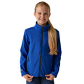 New Royal-Navy - Side - Regatta Professional Childrens-Kids 2 Layer Soft Shell Jacket