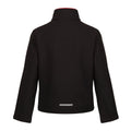 Black-Classic Red - Back - Regatta Professional Childrens-Kids 2 Layer Soft Shell Jacket