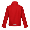 Classic Red-Black - Back - Regatta Childrens-Kids Ablaze 2 Layer Soft Shell Jacket
