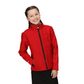 Classic Red-Black - Side - Regatta Professional Childrens-Kids 2 Layer Soft Shell Jacket
