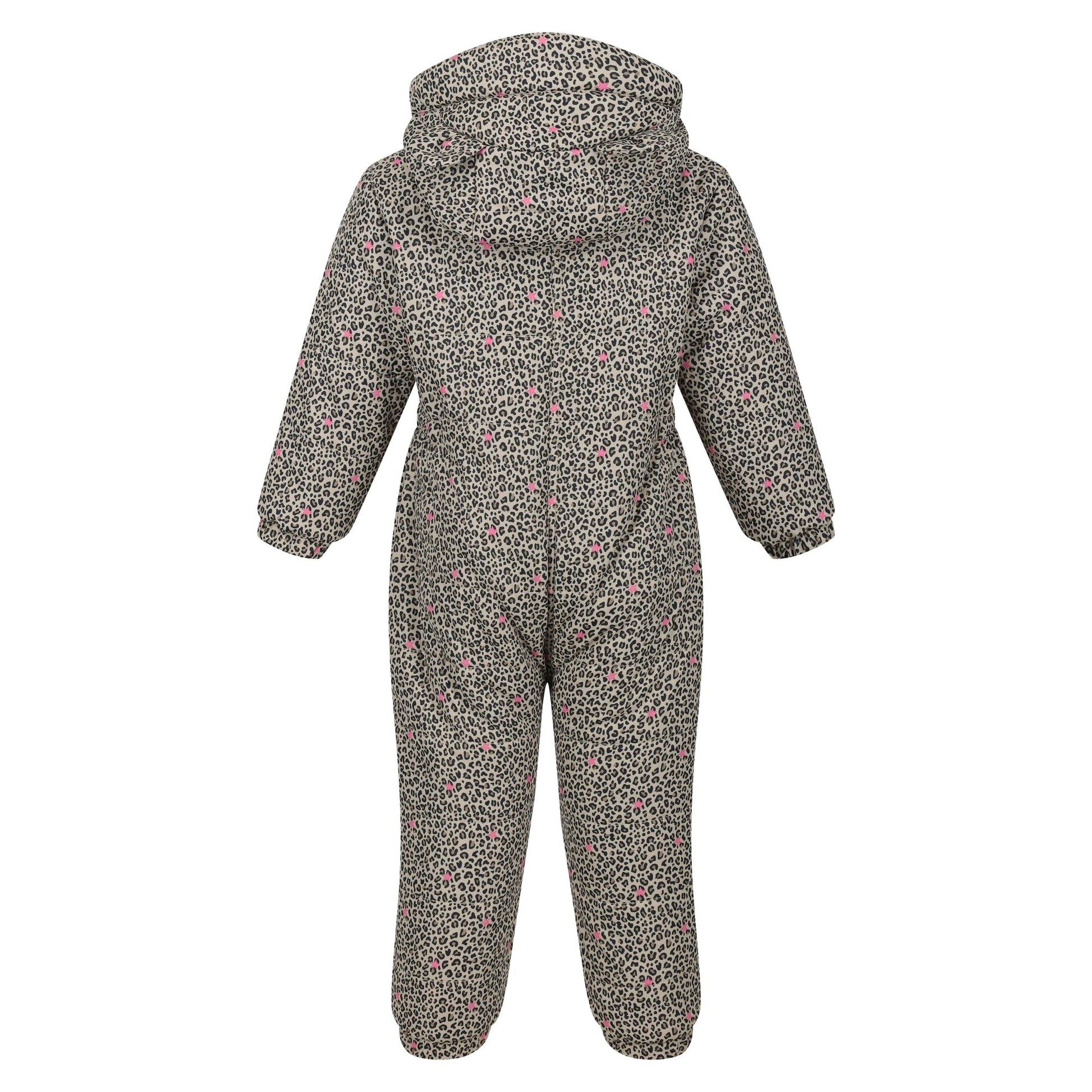 Hessian - Back - Regatta Childrens-Kids Penrose Animal Ditsy Print Puddle Suit