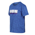 Strong Blue - Side - Regatta Childrens-Kids Findley Graphic Print Marl T-Shirt