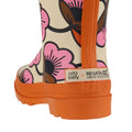 Fuchsia-Orange - Pack Shot - Regatta Womens-Ladies Orla Kiely Hi II Floral Wellington Boots