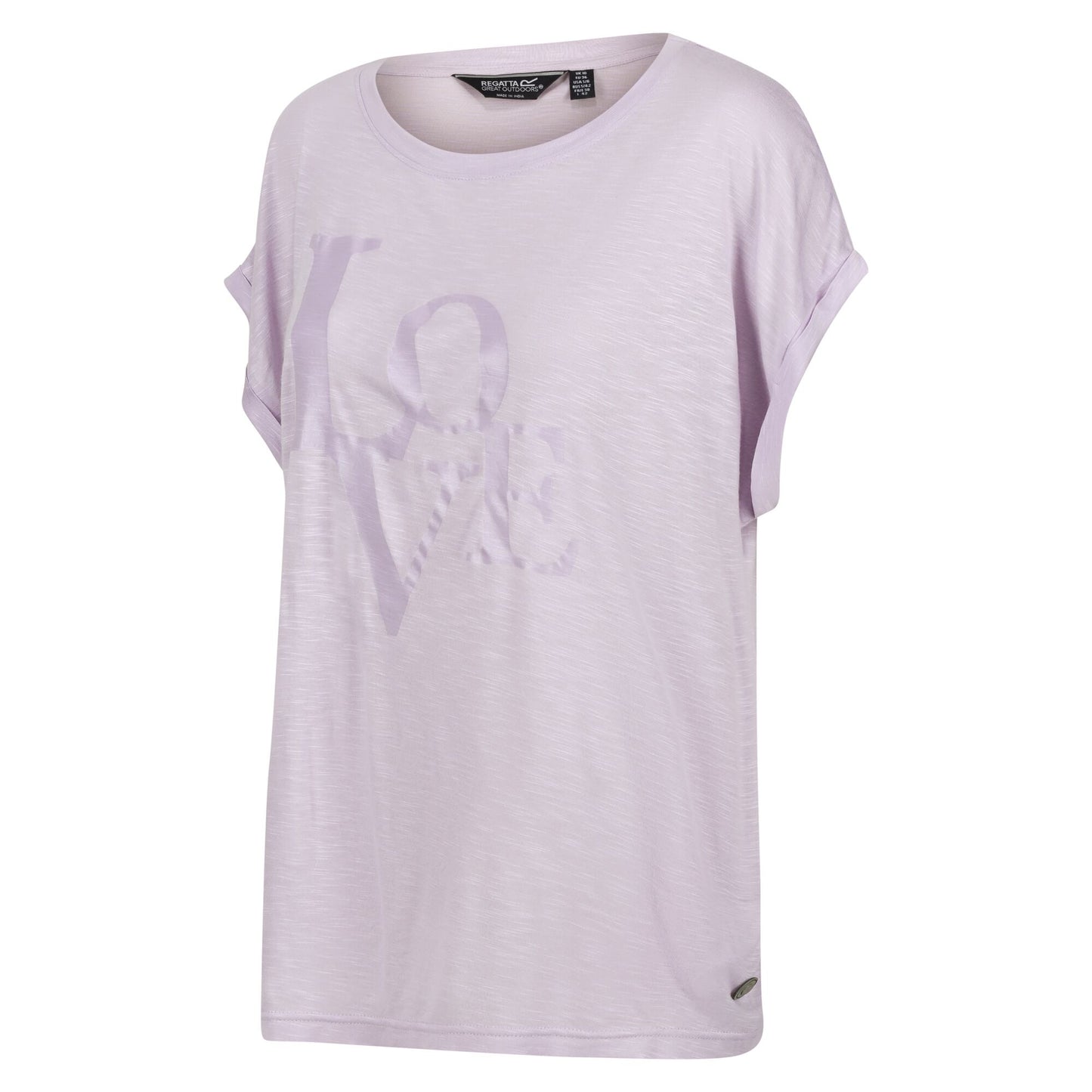 Pastel Lilac - Side - Regatta Womens-Ladies Roselynn Love T-Shirt