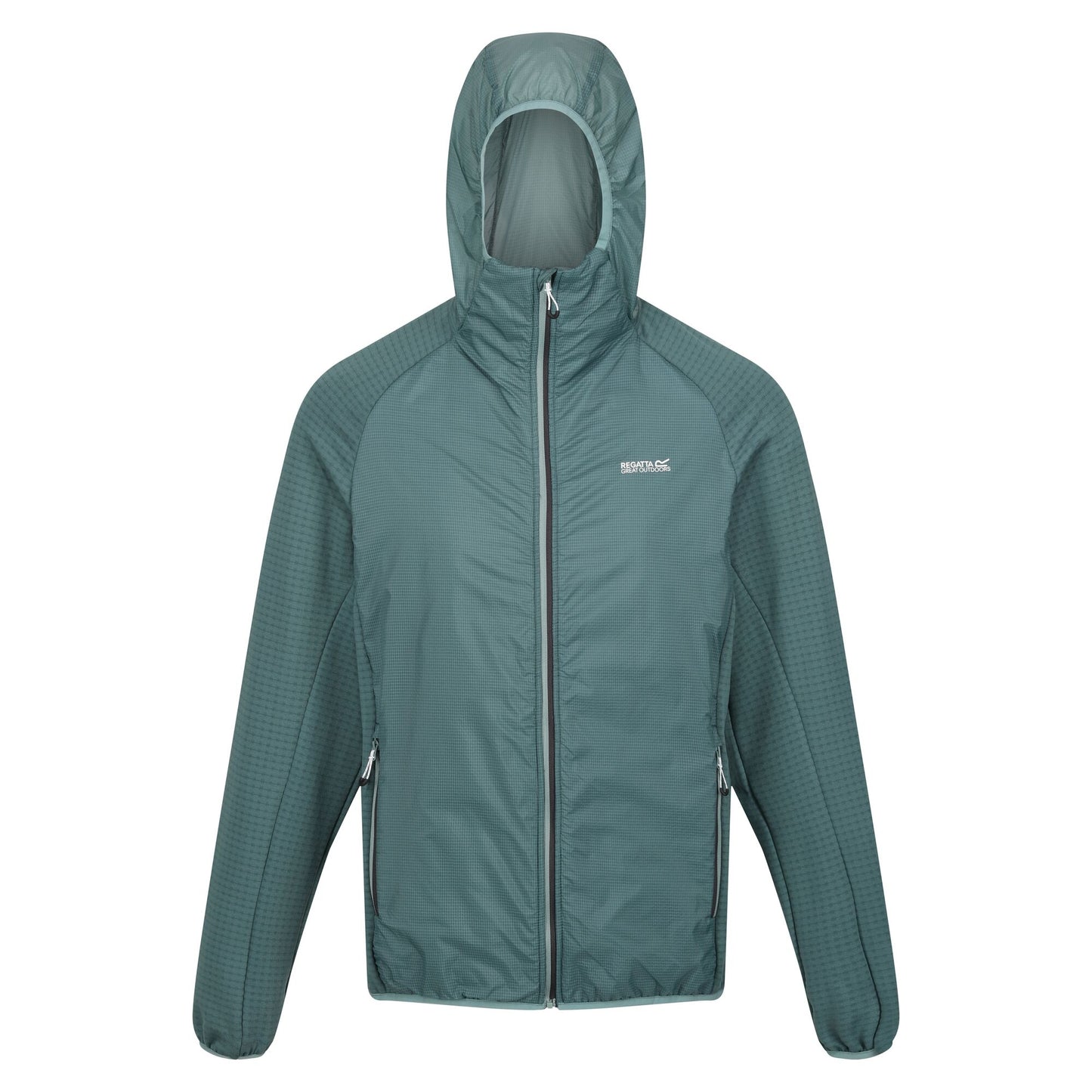 Ivy Moss-Sea Pine - Front - Regatta Mens Highton Lite Hybrid Hooded Soft Shell Jacket