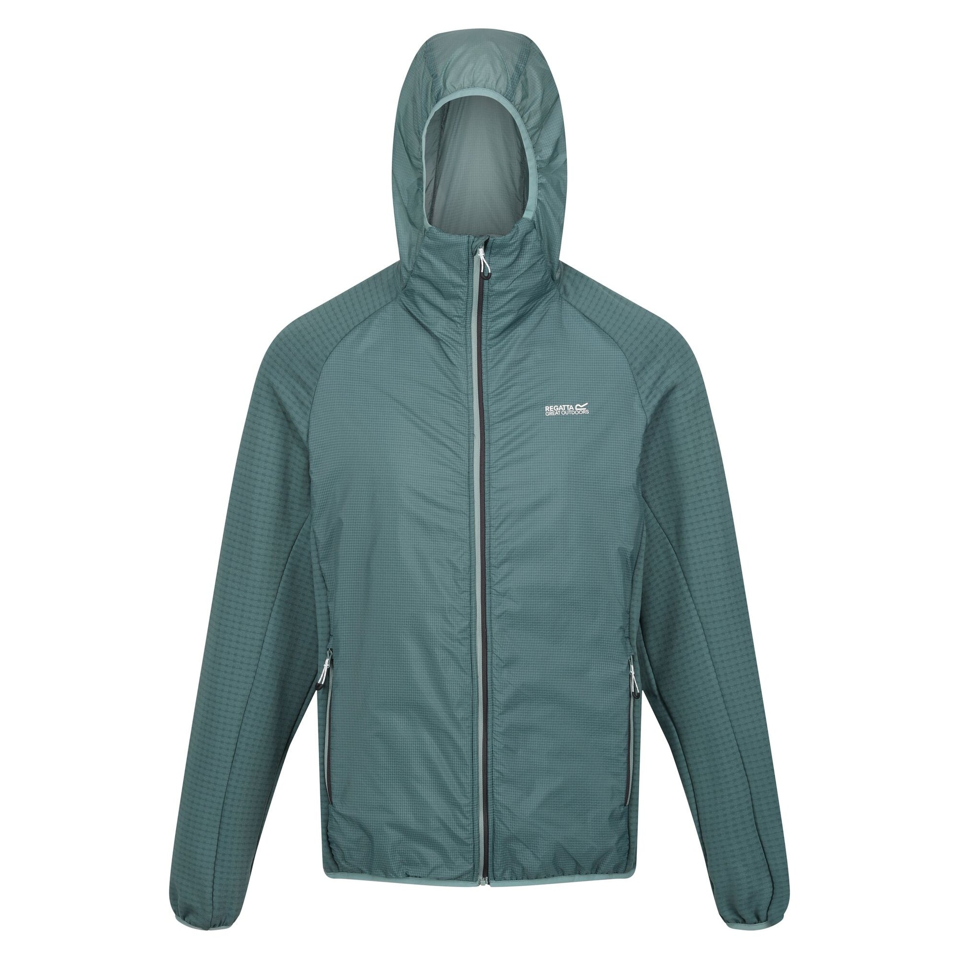 Ivy Moss-Sea Pine - Front - Regatta Mens Highton Lite Hybrid Hooded Soft Shell Jacket