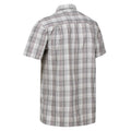 Storm Grey - Lifestyle - Regatta Mens Mindano VII Checked Short-Sleeved Shirt
