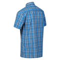 Indigo Blue - Lifestyle - Regatta Mens Mindano VII Checked Short-Sleeved Shirt