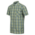 Ivy Moss - Side - Regatta Mens Mindano VII Checked Short-Sleeved Shirt