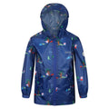 New Royal - Front - Regatta Childrens-Kids Peppa Pig Waterproof Jacket