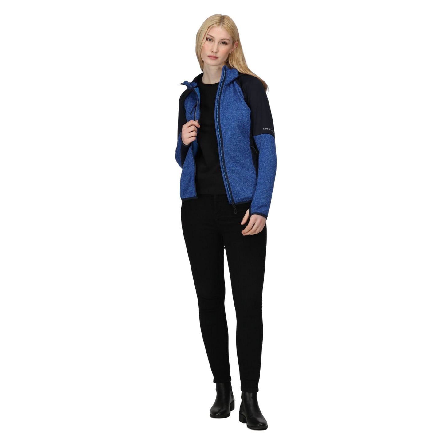 Oxford Blue Marl-Navy - Pack Shot - Regatta Professional Womens-Ladies Fleece Jacket