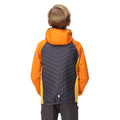 Orange Pepper-Seal Grey - Pack Shot - Regatta Childrens-Kids Kielder Hybrid VII Padded Jacket