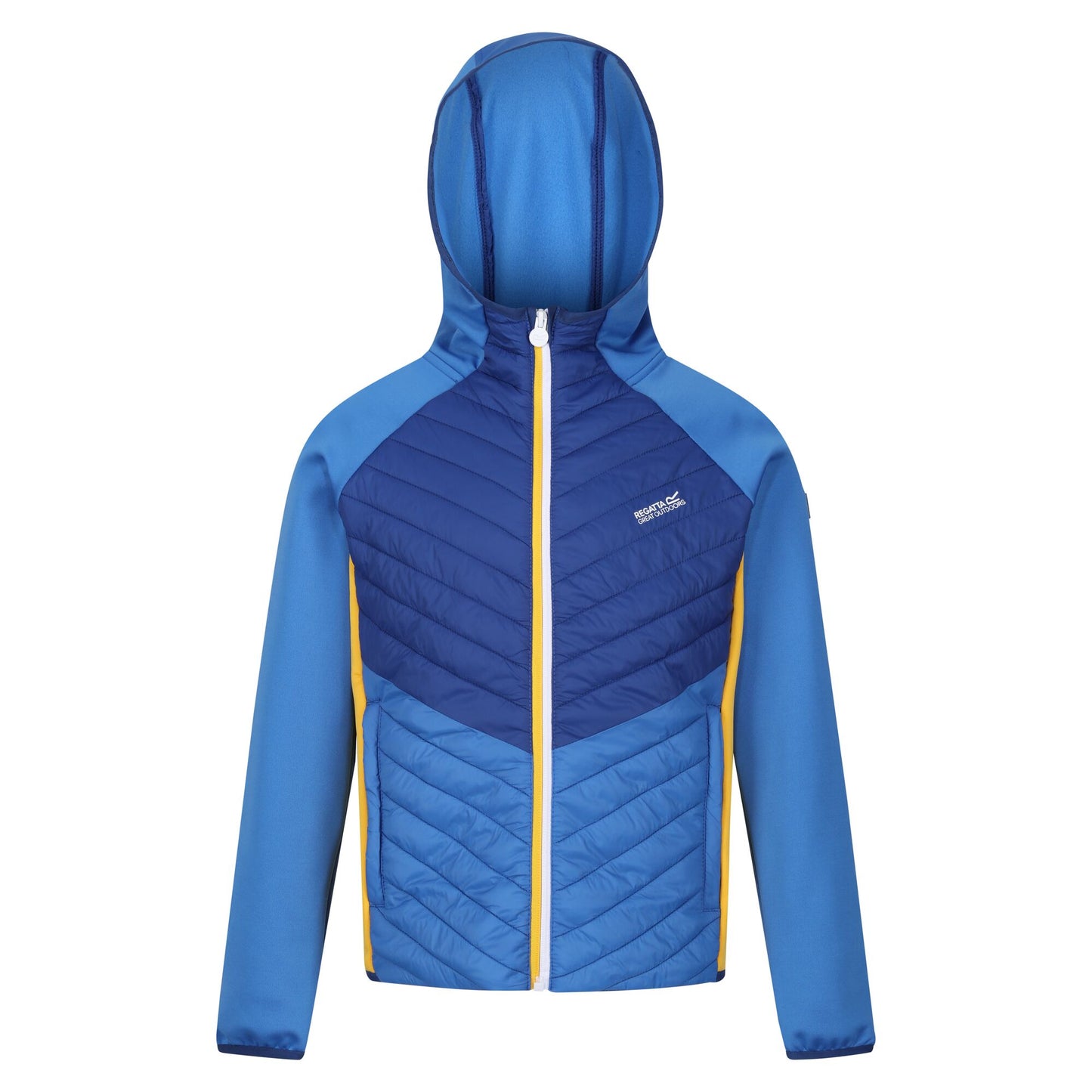 Strong Blue-New Royal - Front - Regatta Childrens-Kids Kielder Hybrid VII Padded Jacket