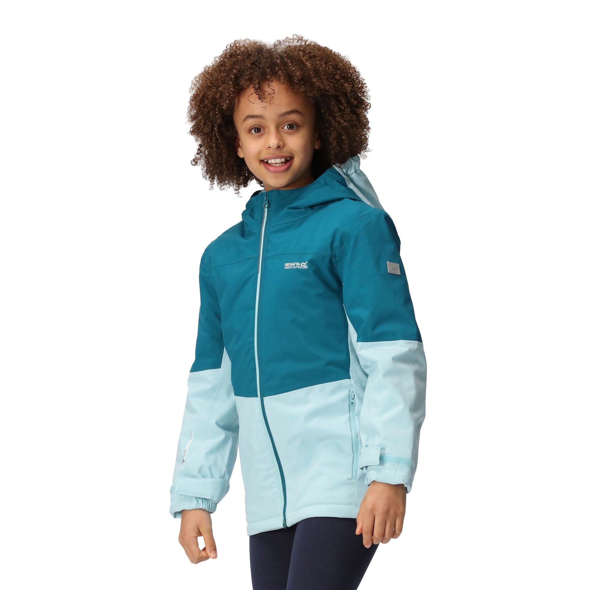 Gulfstream-Sea Haze - Lifestyle - Regatta Childrens-Kids Highton IV Padded Waterproof Jacket