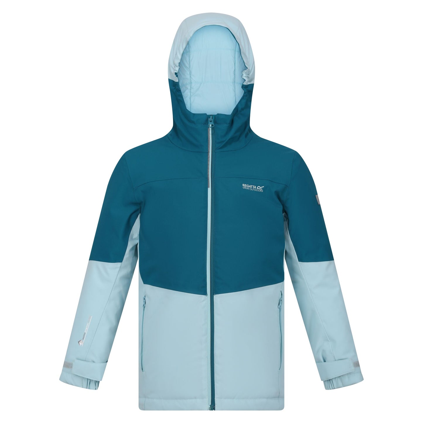 Gulfstream-Sea Haze - Front - Regatta Childrens-Kids Highton IV Padded Waterproof Jacket