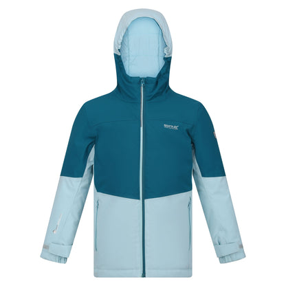 Gulfstream-Sea Haze - Front - Regatta Childrens-Kids Highton IV Padded Waterproof Jacket