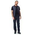 Navy-Danger Red - Lifestyle - Regatta Mens Marizion Quilted Gilet