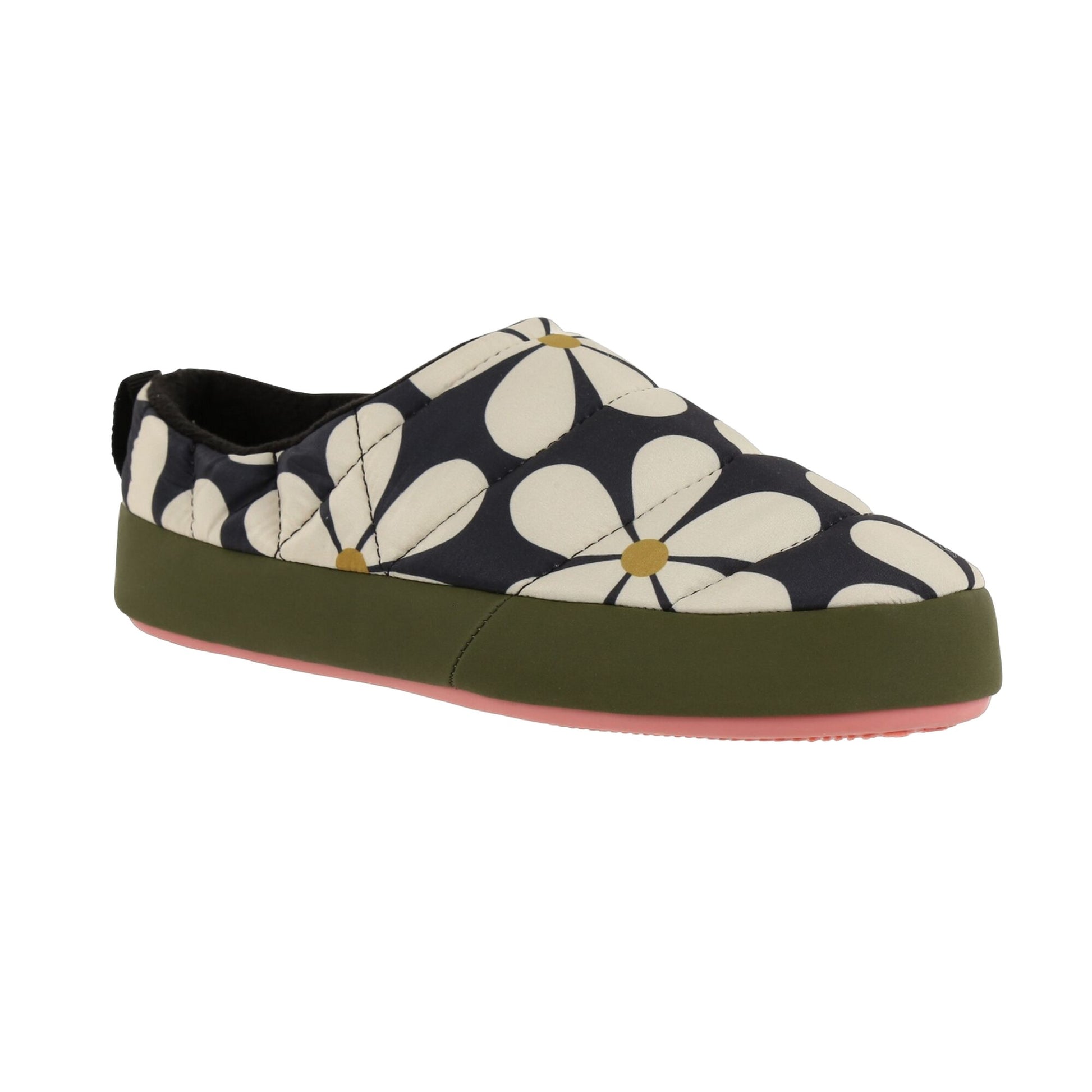 Black-Seagrass - Front - Regatta Womens-Ladies Orla Kiely Daisy Mules