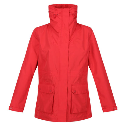 Miami Red - Front - Regatta Womens-Ladies Novalee Raincoat
