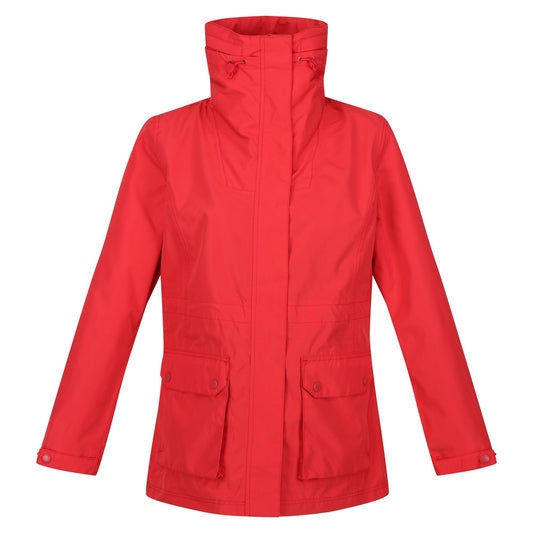 Miami Red - Front - Regatta Womens-Ladies Novalee Raincoat