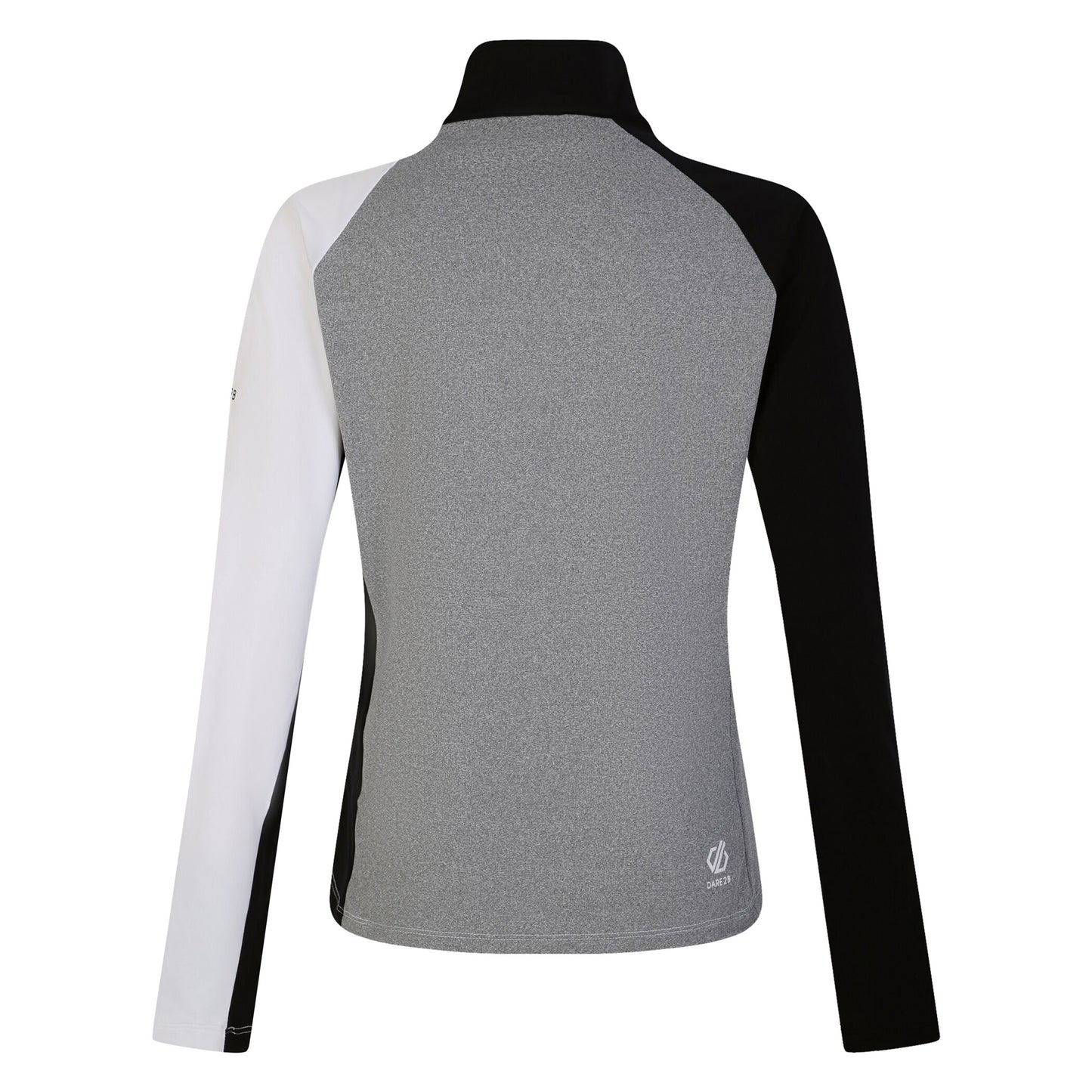 White-Black - Back - Dare 2B Womens-Ladies Ice Core Stretch Midlayer