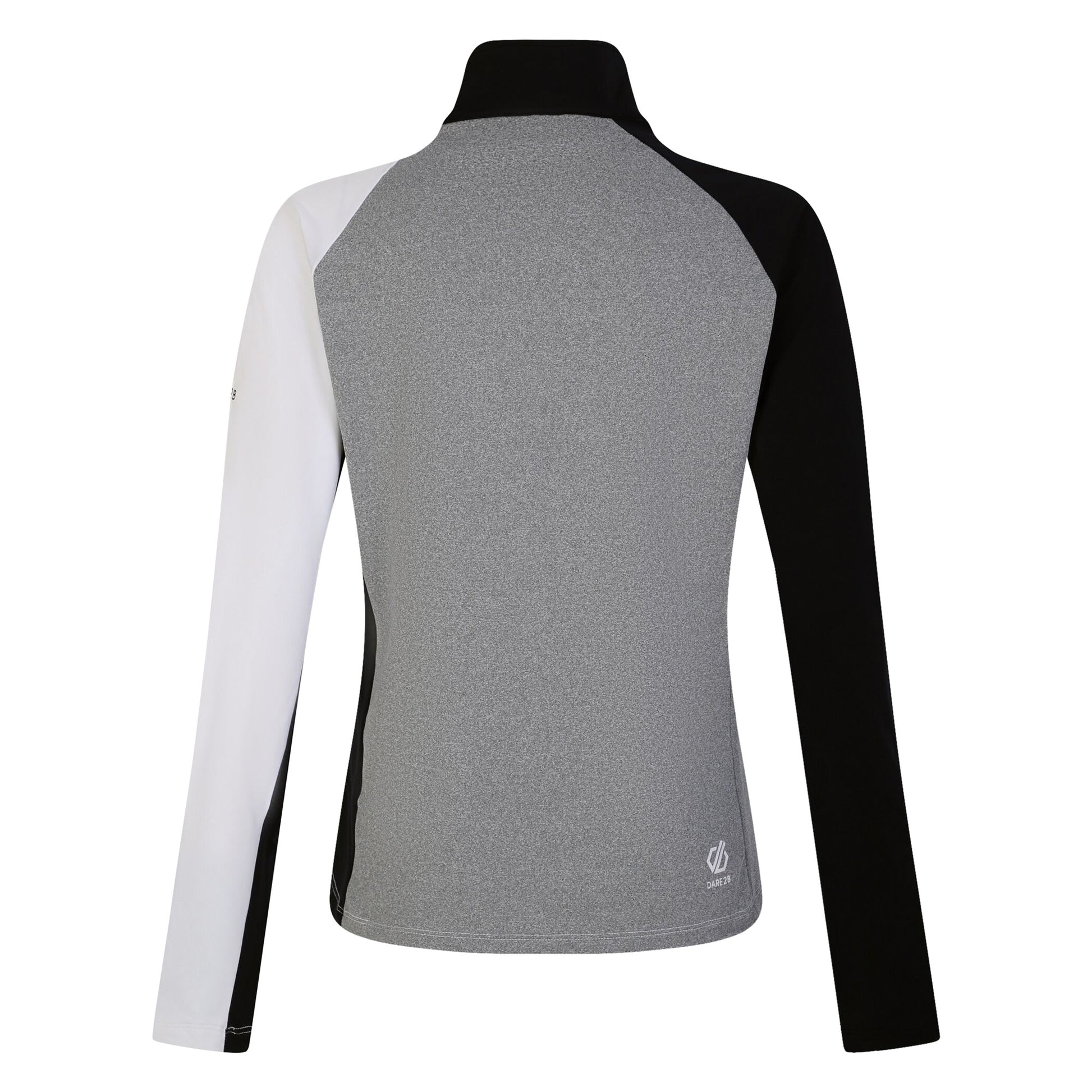 White-Black - Back - Dare 2B Womens-Ladies Ice Core Stretch Midlayer