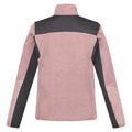 Dusky Rose-Seal Grey - Back - Regatta Womens-Ladies Lindalla V Extol Stretch Full Zip Fleece Jacket