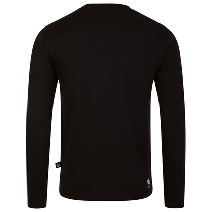 Black - Back - Regatta Mens Stomping Skiing Scene Long-Sleeved T-Shirt