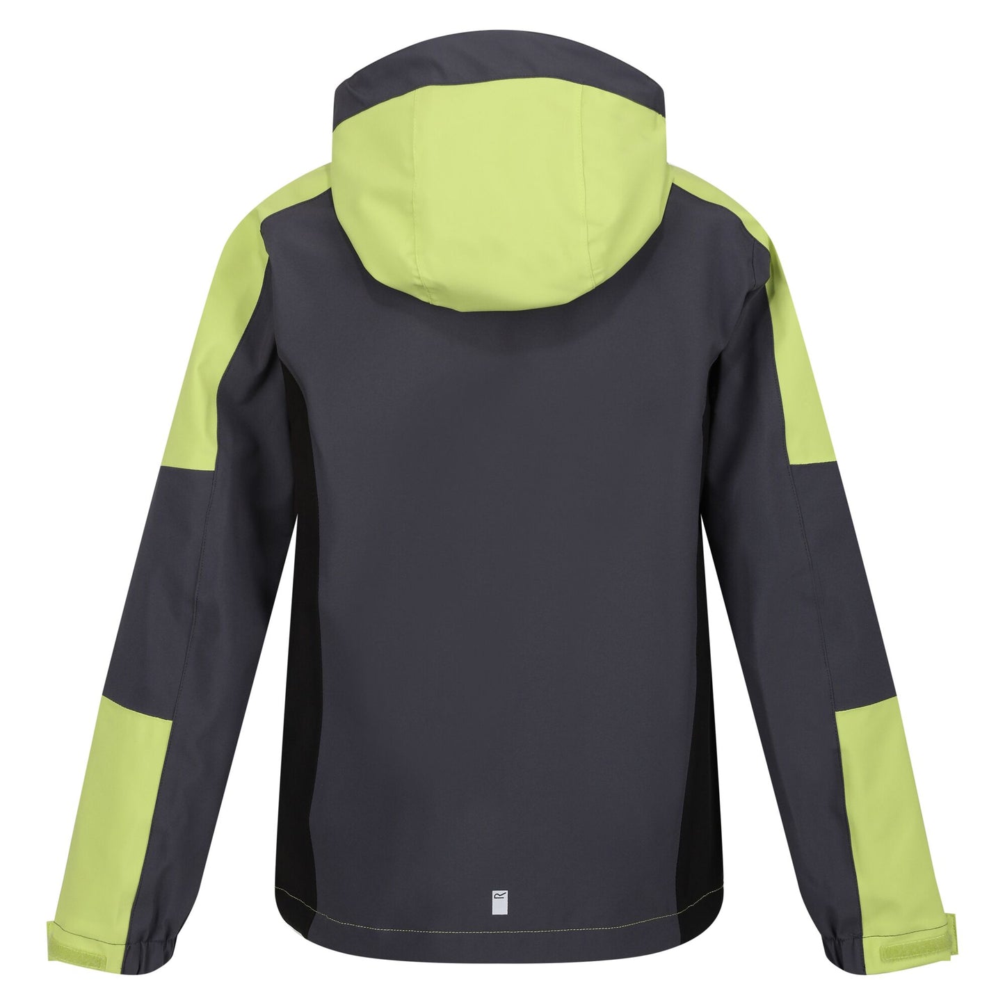 Seal Grey-Green Algae - Back - Regatta Childrens-Kids Highton IV Waterproof Jacket