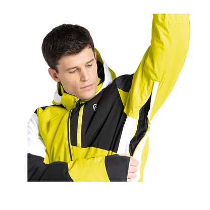 Neon Spring-Black - Close up - Dare 2B Mens Halfpipe Ski Jacket