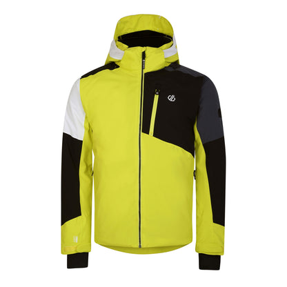 Neon Spring-Black - Front - Dare 2B Mens Halfpipe Ski Jacket
