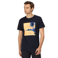 Navy - Pack Shot - Regatta Mens Cline VII California Heatwave T-Shirt