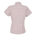Lilas - Back - Regatta Womens-Ladies Mindano VIII Checked Short-Sleeved Shirt