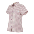 Lilas - Side - Regatta Womens-Ladies Mindano VIII Checked Short-Sleeved Shirt