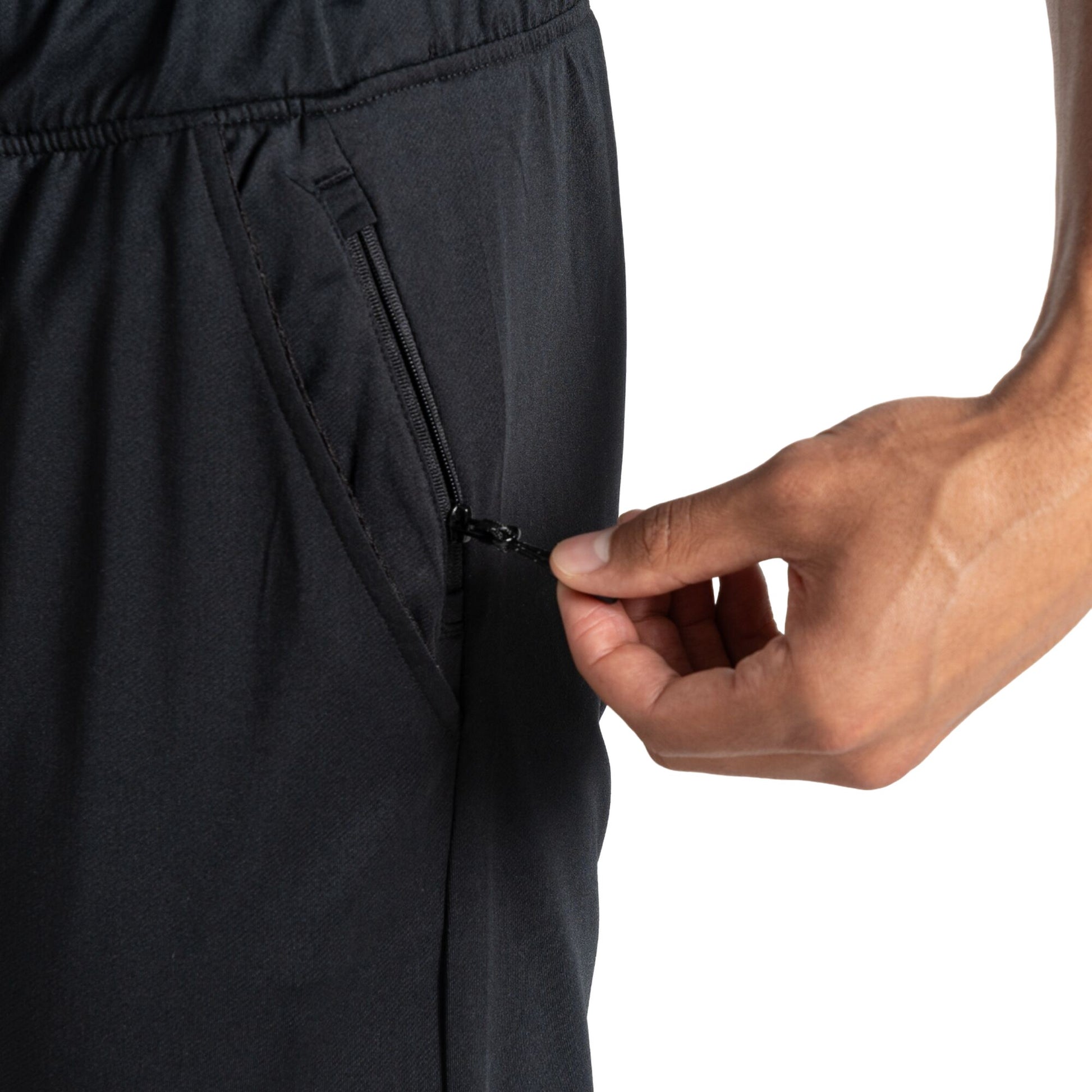 Black - Side - Dare 2B Mens Sprinted Jogging Bottoms