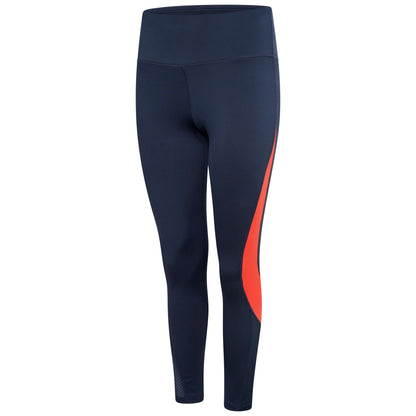 Moonlight Denim-Neon Peach - Side - Dare 2B Womens-Ladies Move Fitness Leggings