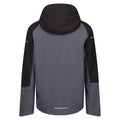 Seal Grey-Black - Back - Regatta Professional Mens Contrast Detail Waterproof Jacket