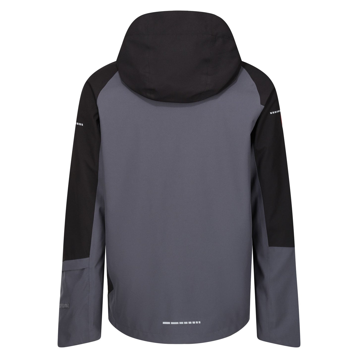 Seal Grey-Black - Back - Regatta Professional Mens Contrast Detail Waterproof Jacket